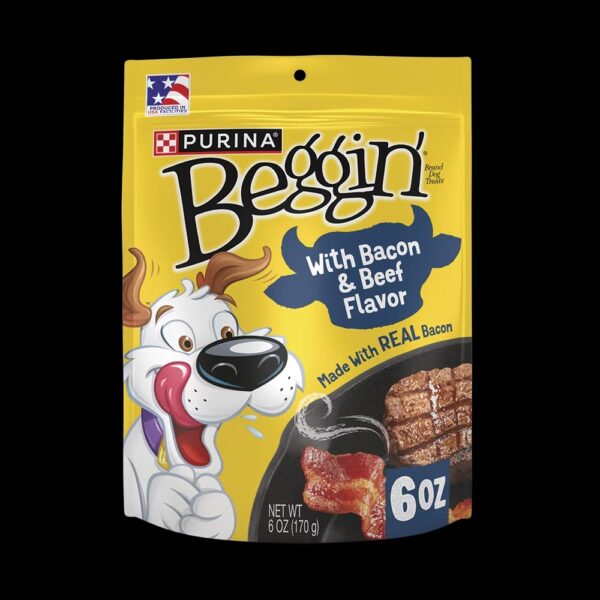 Beggin’ With Bacon and Beef Flavor Dog Treats